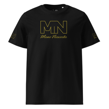 Mano Nascosta Men's Organic Cotton T-Shirt (Gold Logo)