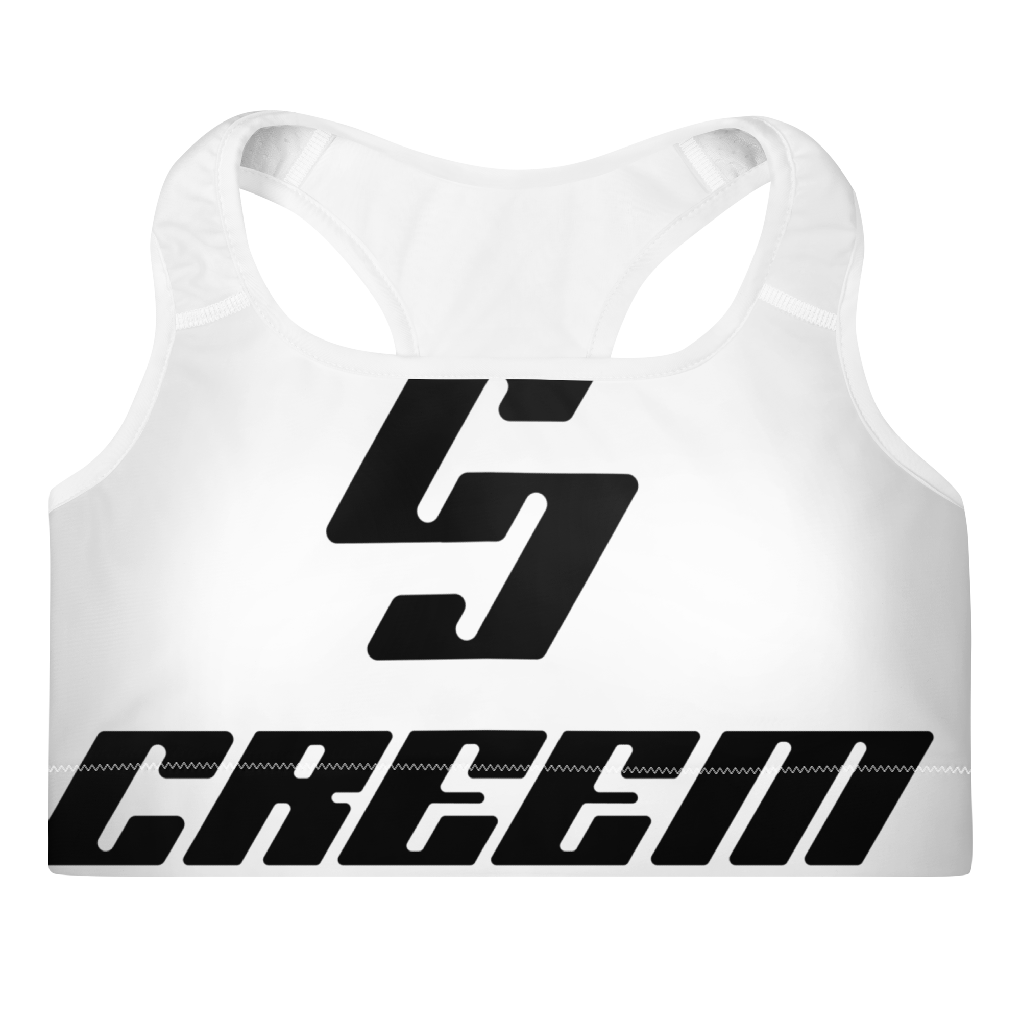 Creem Women's Padded Sports Bra (Black Logo)