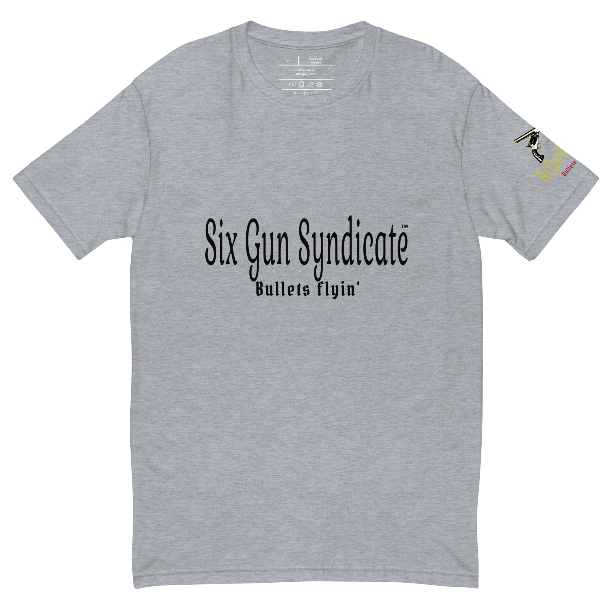 Six Gun Syndicate Men's Short Sleeve T-Shirt (Black Logo)