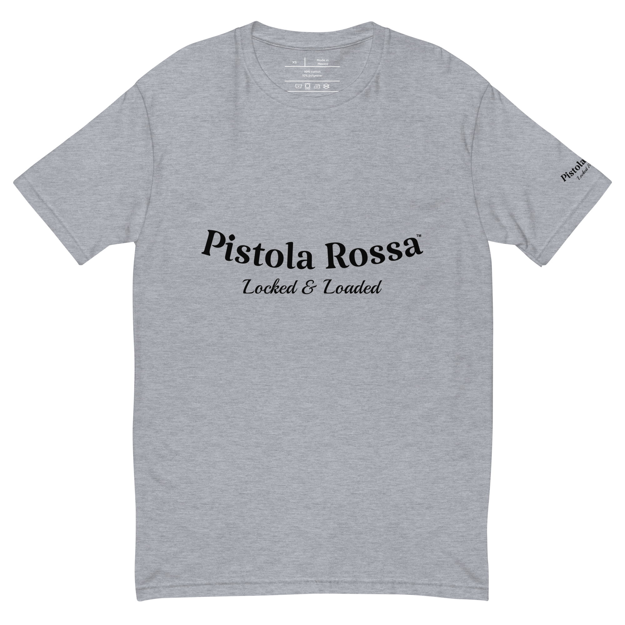 Pistola Rossa Men's Short Sleeve T-Shirt (Black Logo)