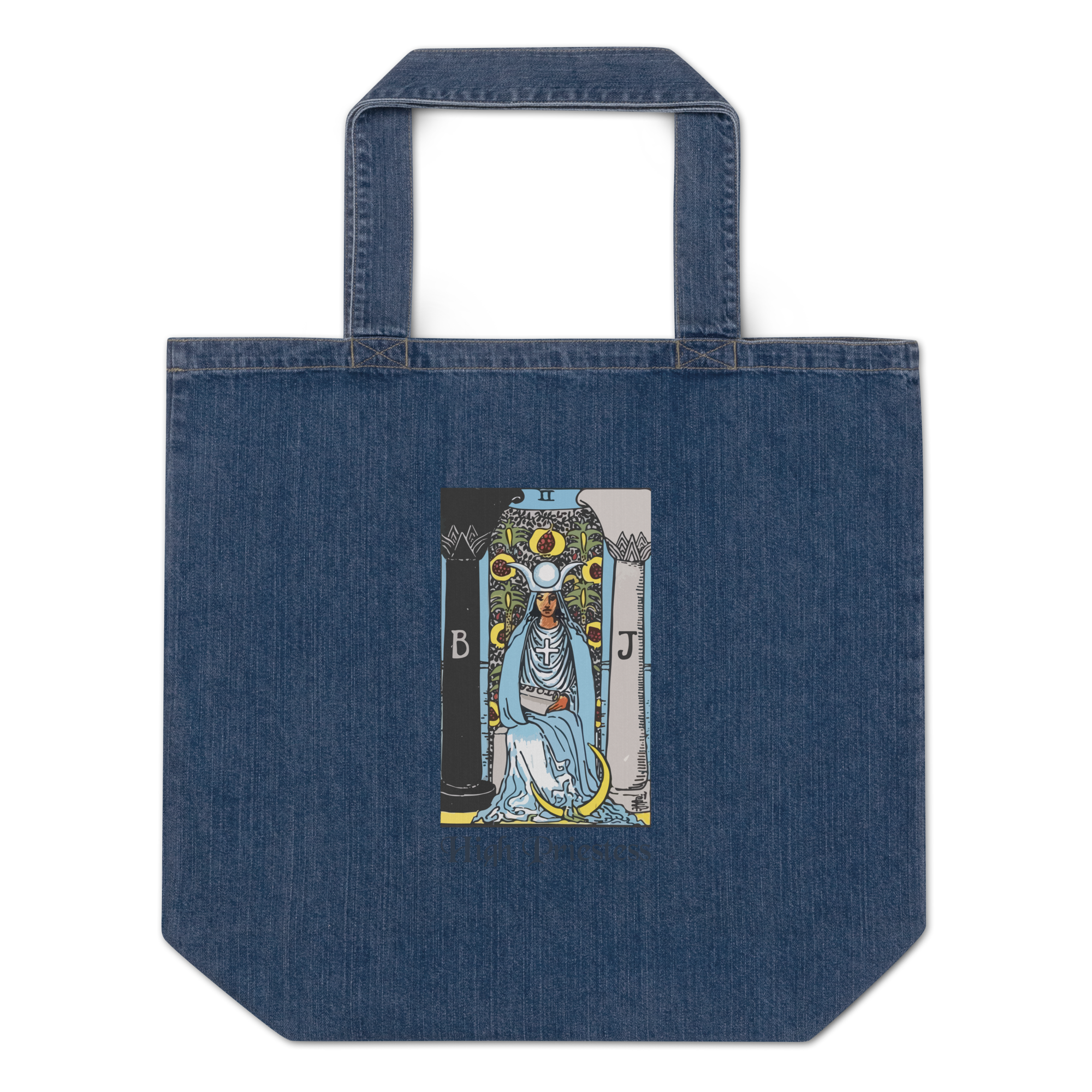 High Priestess Women's Organic denim tote bag