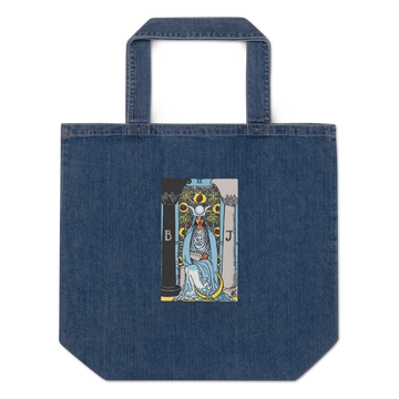 High Priestess Women's Organic denim tote bag