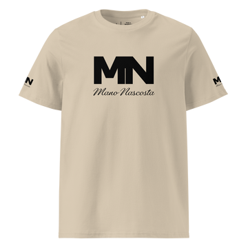 Mano Nascosta Men's Organic Cotton T-Shirt (Black Logo)