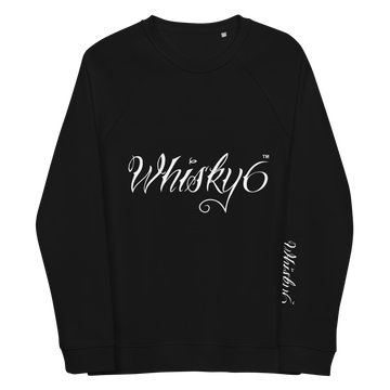 Whisky 6 Men's Organic Raglan Sweatshirt (White Logo)