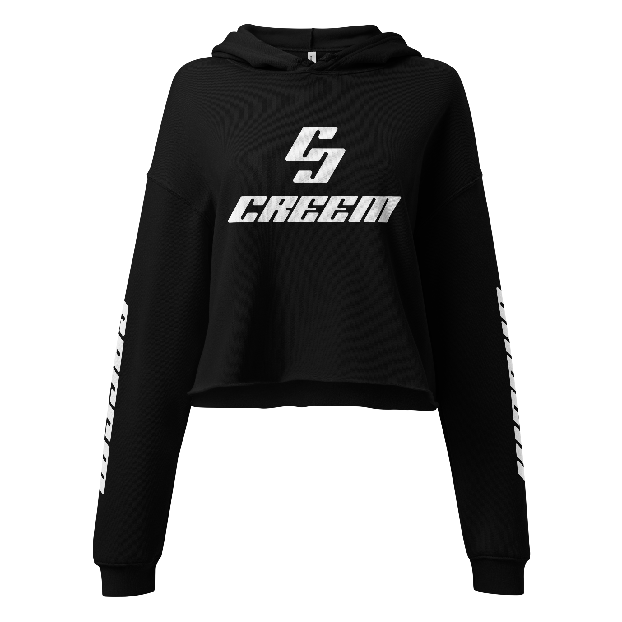 Creem Women's Crop Hoodie (White Logo)